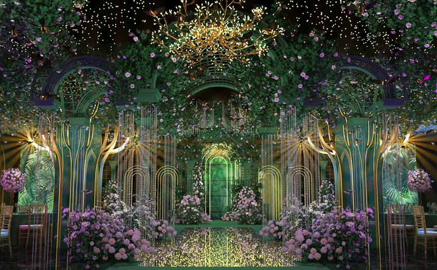 个旧奇妙森林婚礼堂效果展示